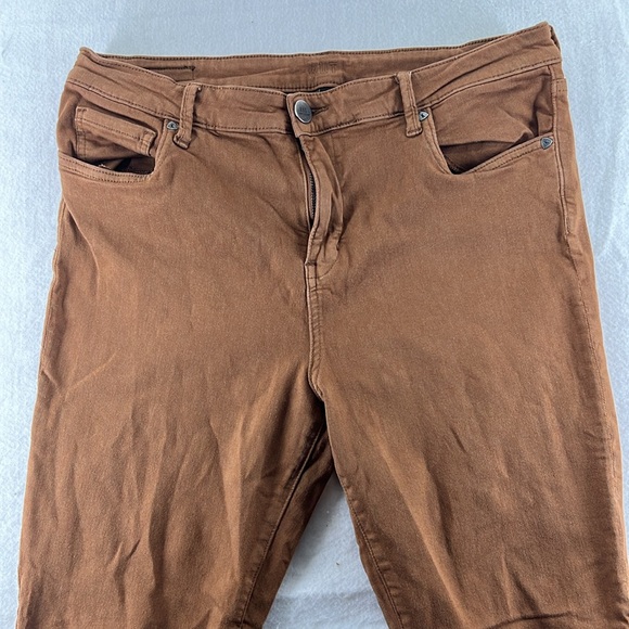 Kut From The Kloth Skinny Jeans Brown Womens Size 14L 14 High Rise Ankle - Picture 2 of 11